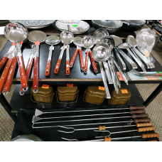 Ложки гарнірні, шумівки з нержавіючої сталі