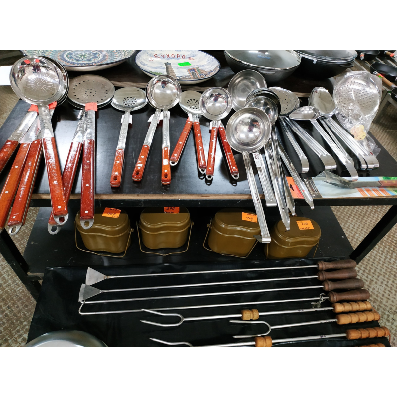 Ложки гарнірні, шумівки з нержавіючої сталі