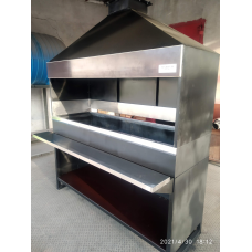 Мангал “Мангуп“ L 2140 мм на дровах. Ресторанна модель.