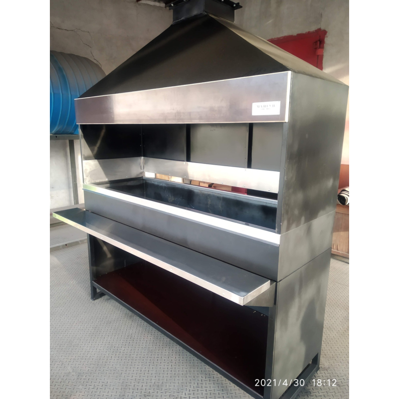 Мангал “Мангуп“ L 2140 мм на дровах. Ресторанна модель.