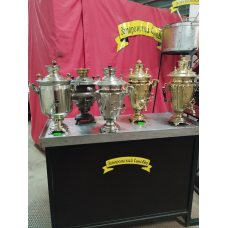 Самовар 5, 6, 7, 7.5 літра на дровах, латунний.