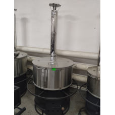 Котел харчовий. Піч Варильна Польова на дровах 100, 200 300 літрів. Мод. ПВП. Нагрівання дров, газ.