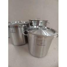 Каструля 16л., з кришкою, нержавіюча сталь із сендвіч дном «HotSteel»