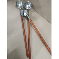 Черпак кухарський 1.2 літра, нержавійка з дерев“яною ручкою 90 см черпак