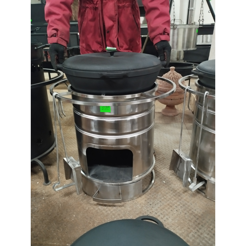 Піч,нержавіюча сталь,  на дровах під казан 12/17/22/30/40 літрів