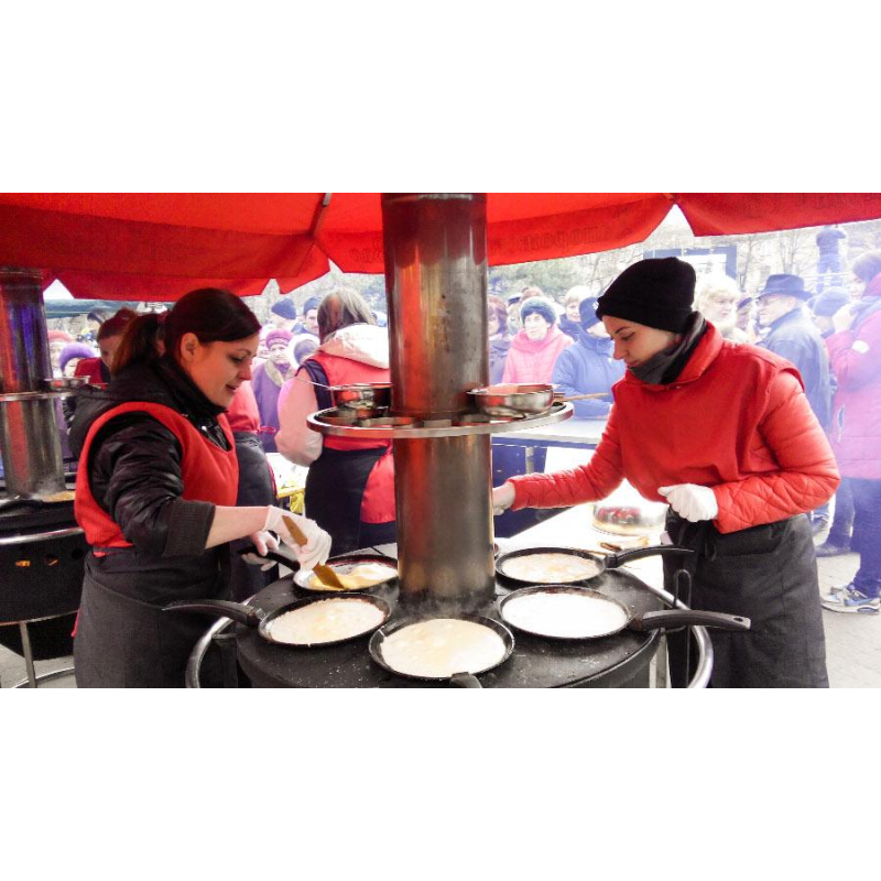 Оренда печі млинця “Масляна“ на 6 сковорідок