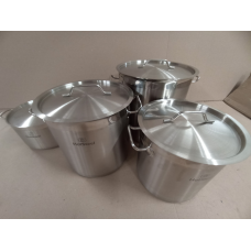 Каструля 11 л, з кришкою, нержавіюча сталь із сендвіч дном «HotSteel»