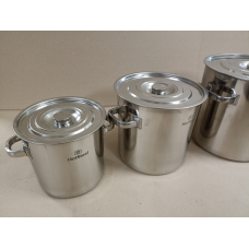 Каструля 10 літрів з кришкою, нержавіюча сталь “HotSteel“