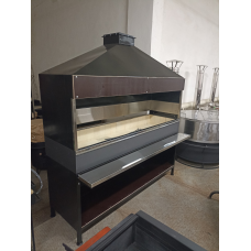 Мангал “Мангуп“ L 2140 мм на дровах, ресторанна модель