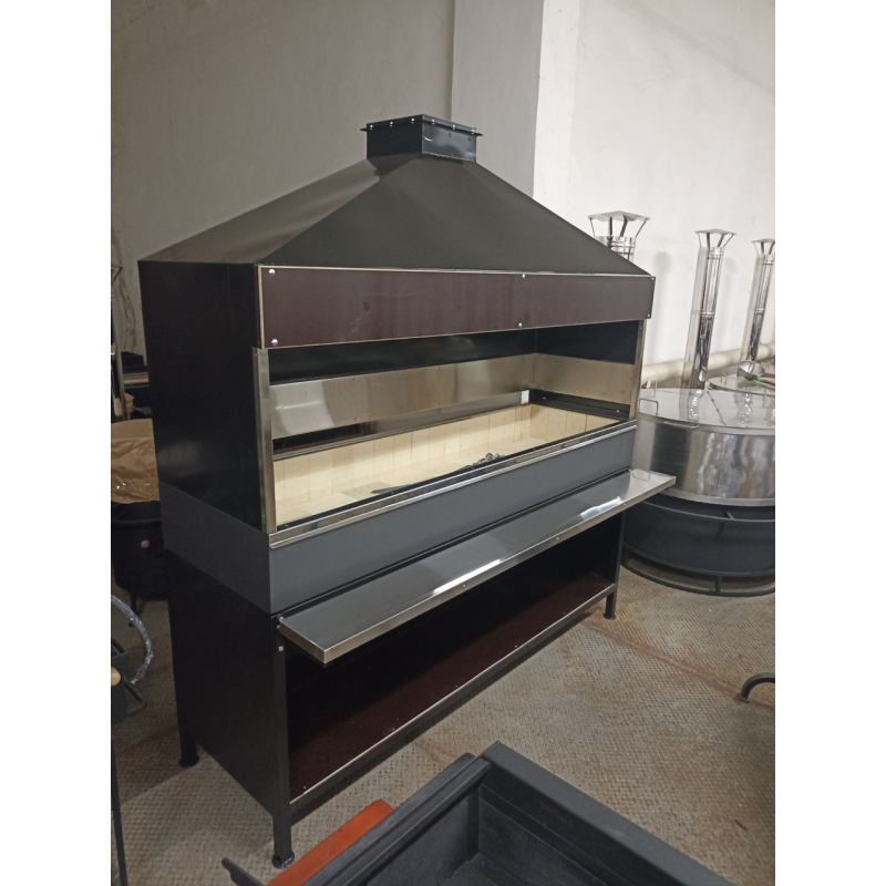 Мангал “Мангуп“ L 2140 мм на дровах, ресторанна модель