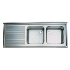 Ванна моєчна штампована 1400*600, Н250 мм, PROFI, ресторанна модель