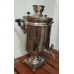 Самовар 40 л жаровий, на дровах,форми банку нікельований