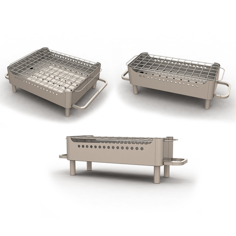 Мангал настільний для подавання стейків і шашлику (неірж.) Завод “Запорізький СамоВар“